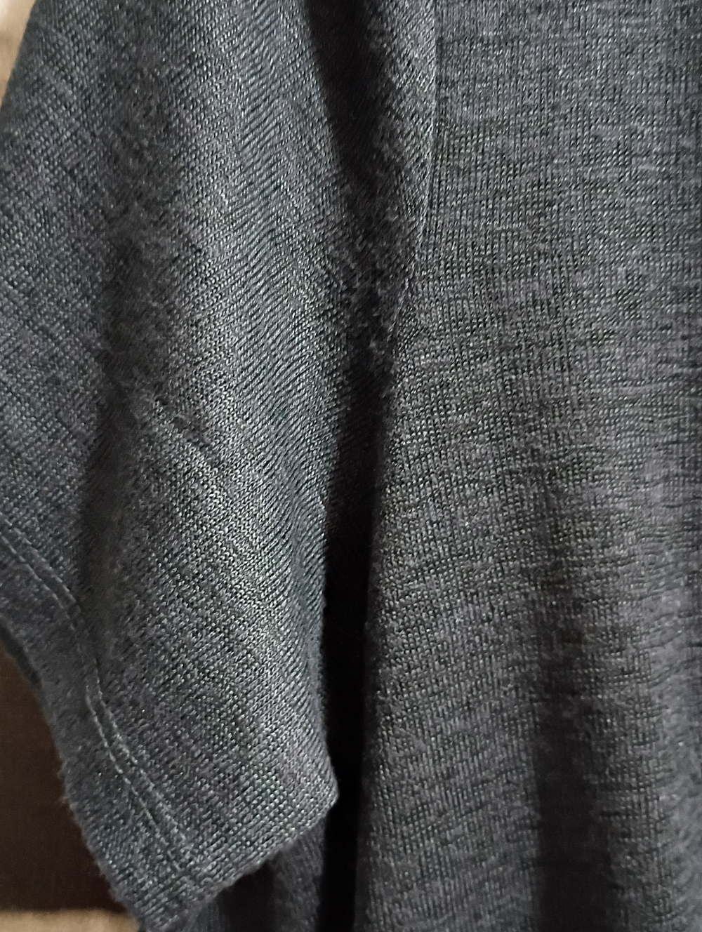 NWT caslon V-Neck Ladies Twist Front Top - Charcoal Size XL - Picture 9 of 9